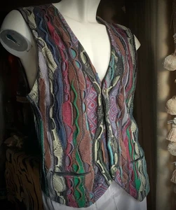 COOGI Australia Sweater Vest Tag L, Cotton, suede back - Picture 1 of 9