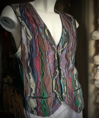 COOGI Australia Sweater Vest Tag L, Cotton, suede back - Image 1 of 4