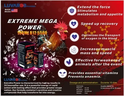 B12 B15 5500 100 ML EXTRA STRENGHT LIQUID SUPPLEMENTS FOR ROOSTERS CHICKENS - Image 1 of 4