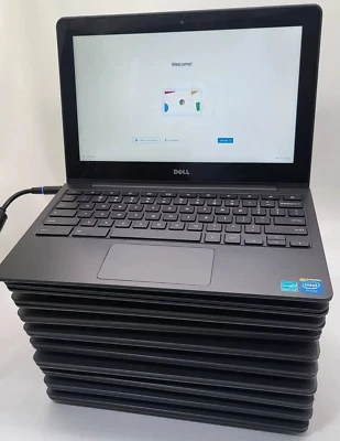 LOT OF 10 UNITS -Dell Chromebook 11 CB1C13 11.6" Laptop Intel Celeron. w/charger - Image 1 of 4