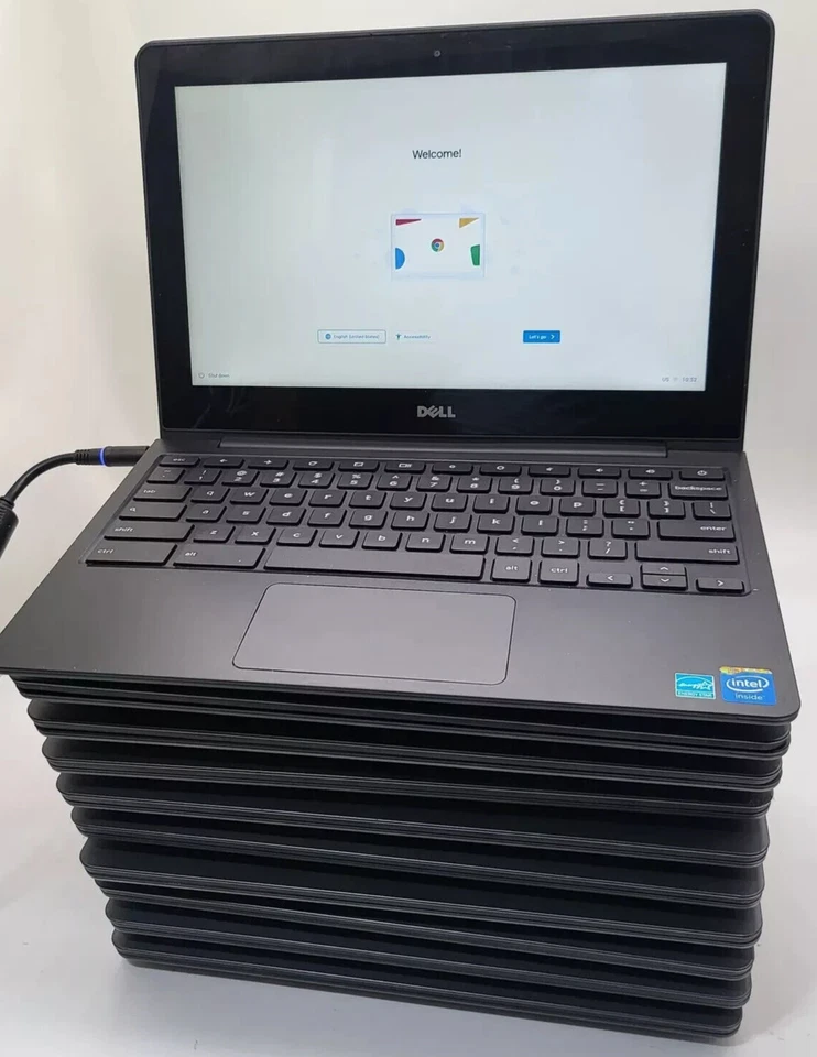 LOT OF 10 UNITS -Dell Chromebook 11 CB1C13 11.6" Laptop Intel Celeron. w/charger - Image 1 of 4