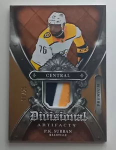 2018-19 UD Artifacts Divisional Artifacts Premium P.K. Subban /25 Predators - Picture 1 of 2