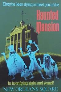Haunted Mansion Disneyland Attraction Poster Print Vintage Disney Art Home Decor - Picture 1 of 1