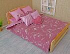 Bed linen set for a king size Double bed dollhouse miniature 1:6 scale, bedding