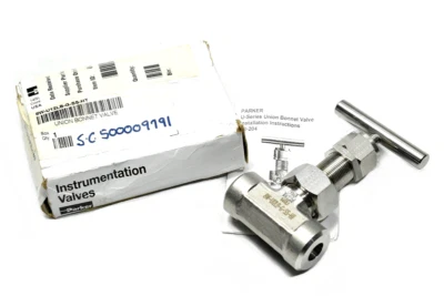 Parker 8W-U12LB-G-SS-HT Union Bonnet Needle Valve 1/2" - Image 1 of 3