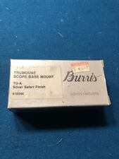 Burris Base 410290 Silver Safari Browning A-Bolt TU-A Stainless Steel NOS