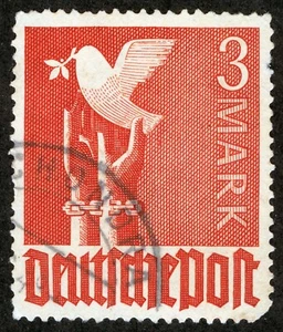 Germany Sc 576 Copper Red 3m 1947 CDS Cancel - Picture 1 of 1