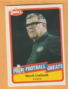 Weeb Ewbank New York Jets 1989 Swell Greats #98 Richmond Indiana 10Z - Picture 1 of 2