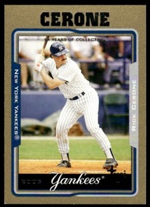 2005 Topps Retired Signature Edition Gold Rick Cerone 144/500 New York Yankees