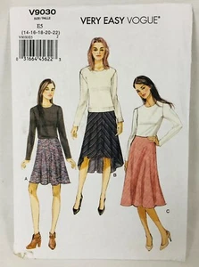 OOP Vogue Sewing Pattern #9030 Misses' Bias Skirts Sizes 14 16 18 20 & 22 UC FF - Picture 1 of 6