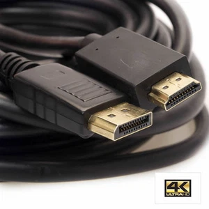 Displayport AYA 10 pies (10 pies) Ultra HD macho a HDMI macho resolución 28 AWG 4K - Imagen 1 de 4
