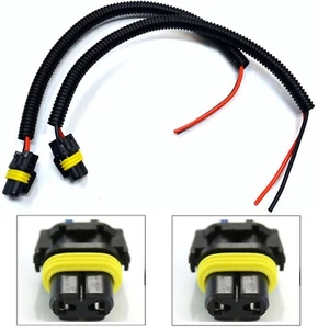 Extension Wire Pigtail Female 9006 HB4 Two Harness Head Light Plug Connector Fit - Bild 1 von 5