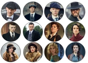 Peaky Blinders Theme Edible Wafer or Icing Cup Cake Disc Topper - Picture 1 of 9