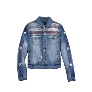 Disney America Chavez Denim Jacket Marvels Dr Strange MultiUniverse Size Large - Picture 1 of 9