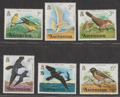 Ascension Scott #196–201 – 1976 “Birds of Ascension” MH F–VF Juego de piezas (6 valores) Foto 1 de 2