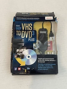 Roxio EASY VHS TO DVD 3 PLUS Converter TRANSFER HOME MOVIES From VHS Hi8 or V8  - Picture 1 of 3