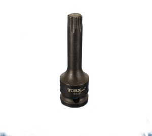 TMAX IP-55 3"L Black Impact Torx Plus 6 Point Socket Bit 1/2" Square Drive - Picture 1 of 2