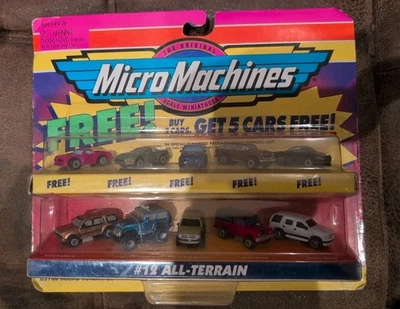 Micro Machines #12 All-Terrain Multicolor Diecast Car & Trucks Lot Of Assorted - Image 1 of 4