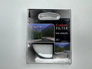 Canon Genuine 58mm UV Haze Protective Filter -SEALED BRAND NEW IN BOX! - Picture 1 of 4