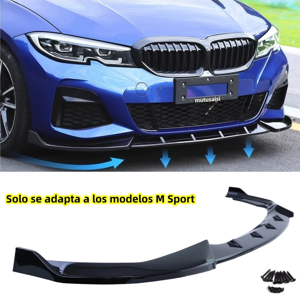Para BMW 3 G20 Touring G21 M Sport M340i 18-22 de separador de labios delanteros - Imagen 1 de 4