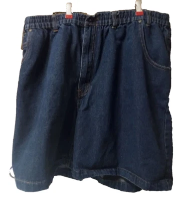 Haband Casual Joe blue Denim Elastic Waist Jean Shorts Men's Size 44 Inseam 7.5” - Image 1 of 4