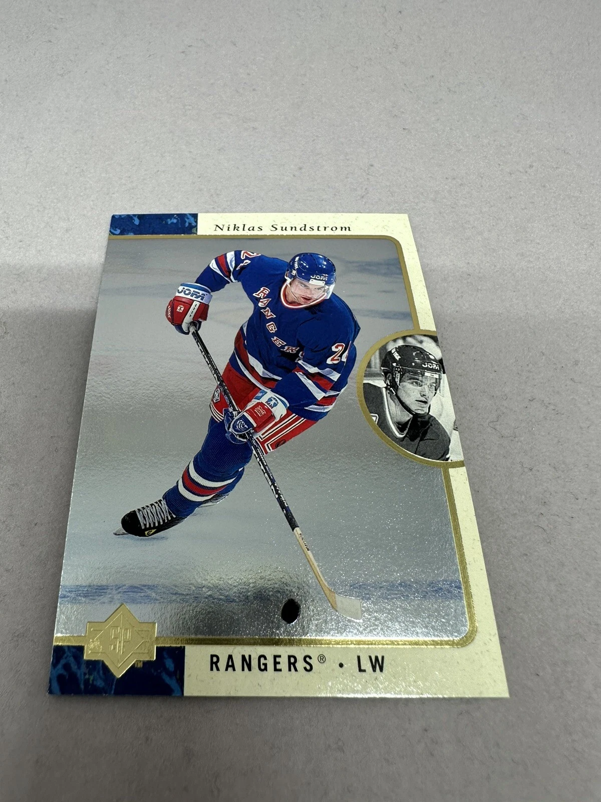 1996 Upper Deck SP Hologram ‘94-‘95 Season Hockey Card #96 Niklas Sundstrom
