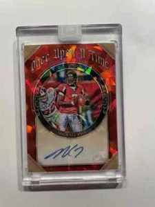 2021 Panini One Michael Vick Once Upon A Time Red Prizm Auto #10/15 Falcons - Bild 1 von 2