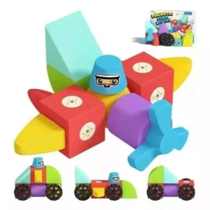 Magnetblöcke Schaumstoff Kleinkind Bad sensorisches Spielzeug für Kinder ab 3+ Montessori Spielzeug - Bild 1 von 13