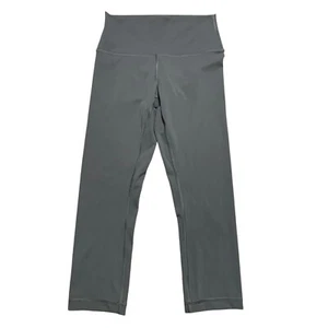 Lululemon Wunder Under Crop Leggings High-Rise Full-On Luxtreme 21" Gray Size 6 - Picture 1 of 7