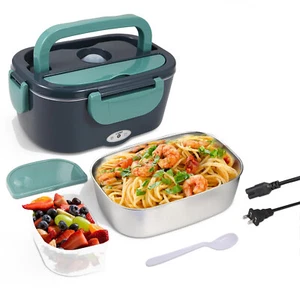12V Car Portable Food Heating Lunch Box Electric Heater Warmer For Office - Picture 1 of 18