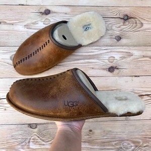 Las mejores ofertas en Parte superior de cuero de hombre UGG Pantuflas 18  Zapato EE. UU. | eBay