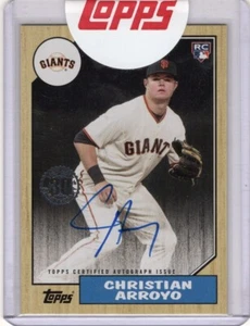 Tarjeta RC 2017 TOPPS 1987 87A-CA Christian Arroyo Giants intacta sellada - Imagen 1 de 1