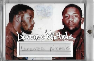 Lorenzo ""Fat Cat"" Nichols signierte Karte American Gangster New York seltener LOOK! - Bild 1 von 2