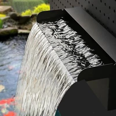 Waterfall Spillway Pool Fountain Pool Water Feature Spillway Stainless Steel for - Bild 1 von 4