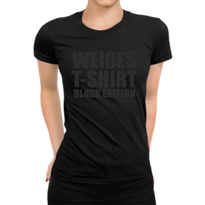 Camiseta blanca Black Edition camiseta mujer - Imagen 1 de 12