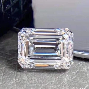 2x3~10x14mm White D Color VVS1 Emerald Cut Moissanite Stone With Certificate - Picture 1 of 7