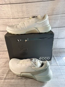 ECCO Biom H4 BOA Golf Shoes White Gravel Gore-Tex GTX Men’s Size 13-13.5 - Picture 1 of 2