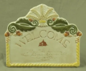 Amscan Home Ceramic Wall Welcome Sign - Picture 1 of 3