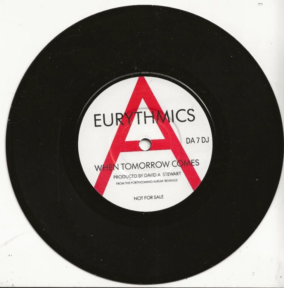 EURYTHMICS WHEN TOMORROW COMES RARE 2 VERSIONS UK PROMO SINGLE (RCA – DA 7 DJ) - Image 1 of 1