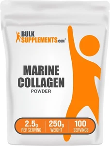 BulkSupplements Hydrolyzed Collagen (Fish) Powder 250g - 2.5g Per Serving - Picture 1 of 5