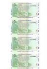 South Africa banknotes Set of 4- R10 / Ten Rand - Signature: Gill Marcus
