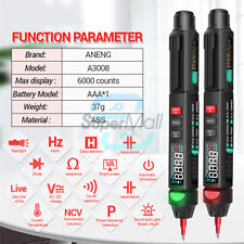 A3009/A3008 Mini Digital Multimeter Pen Smart Voice Broadcast DC AC Tester Meter