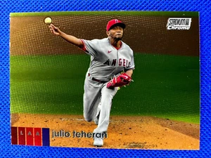 2020 #365 Julio Teheran Topps Stadium Club Chrome Baseball Los Angeles Angels - Foto 1 di 2