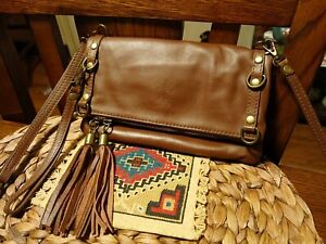 Vera Pelle Genuine Leather Made in Italy Brown Crossbody bag Borse in Pelle