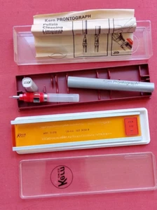 Kern Prontograph Rapidograph Technical Pen + ruler 0.18 mm SWISS SWITZERLAND - Bild 1 von 6