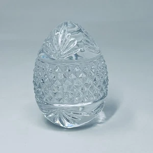 Vintage France Crystal Egg Paperweight / Figurine - Picture 1 of 17