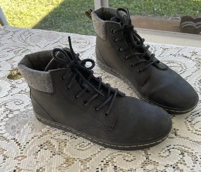 Doc Martens Maelly Botas Zapatos Mujer’s 8 Cuello Acolchado Negro EE. UU. 8 UE 39 Foto 1 de 4