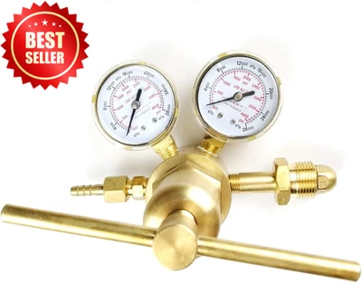 Nitrogen Regulator 0-4000PSI High Pressure Single Stage Gas Reducer Valve - Image 1 of 4