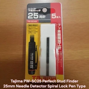 Detector de agujas Tajima PW-SC25 Perfect Stud Finder 25 mm bloqueo en espiral tipo pluma - Imagen 1 de 2