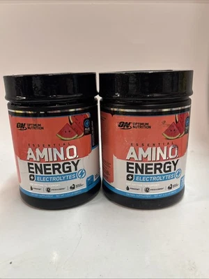 Lot Of 2 Optimum Nutrition Amino Energy+Electrolytes Watermelon  1.51Lb Exp12/25 - Image 1 of 4